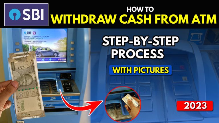 how to withdraw money from sbi atm step by step