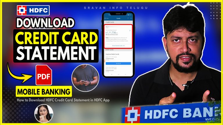 How to download HDFC Credit card statement in mobile