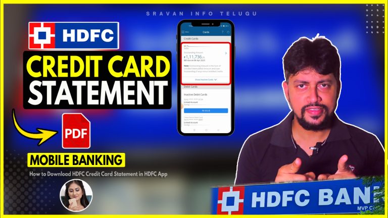 how to download hdfc credit card statement through app