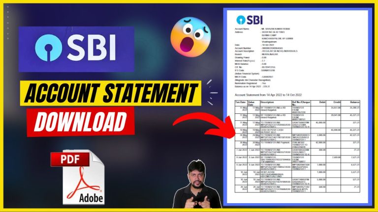 How to Download SBI Bank Statement from Net Banking