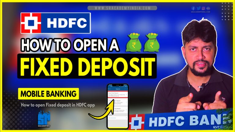 How to Open Fixed Deposit in HDFC app