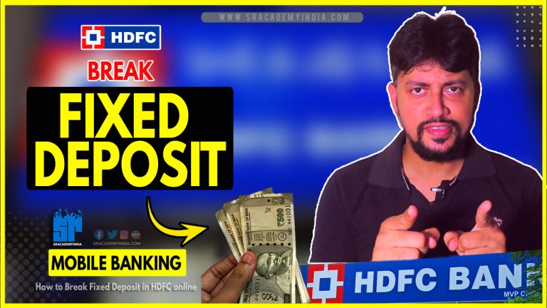 How to break HDFC FD online