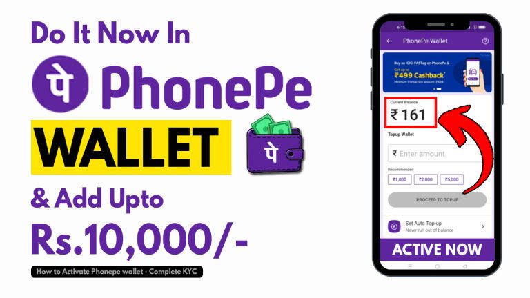 How to activate Phonepe Wallet