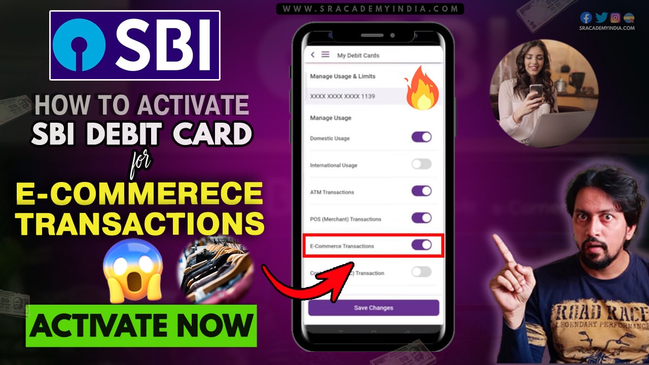 How to Activate SBI Debit card for Online transaction