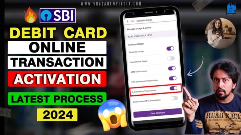 How to Activate SBI Debit Card For Online Transaction