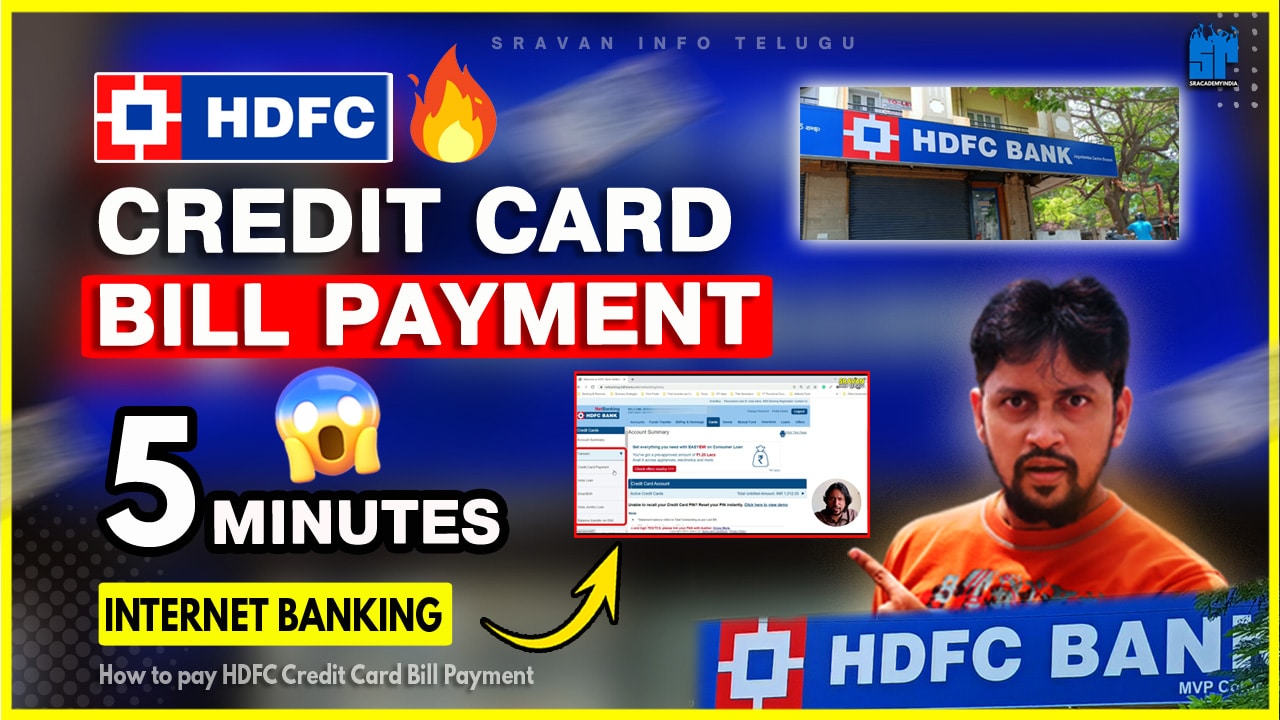 How to Pay the HDFC Credit card bill Online